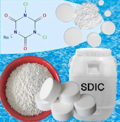 良い価格のプール水下水処理病院消毒化学薬品塩素 60 パーセント SDIC 錠剤粉末顆粒