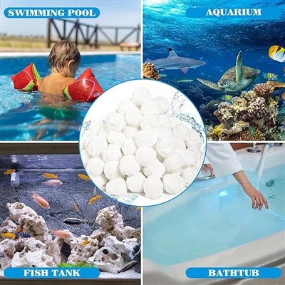 水族館フィルターボール砂交換用ポリエステルファイバーボールプールフィルタークリーニングボール